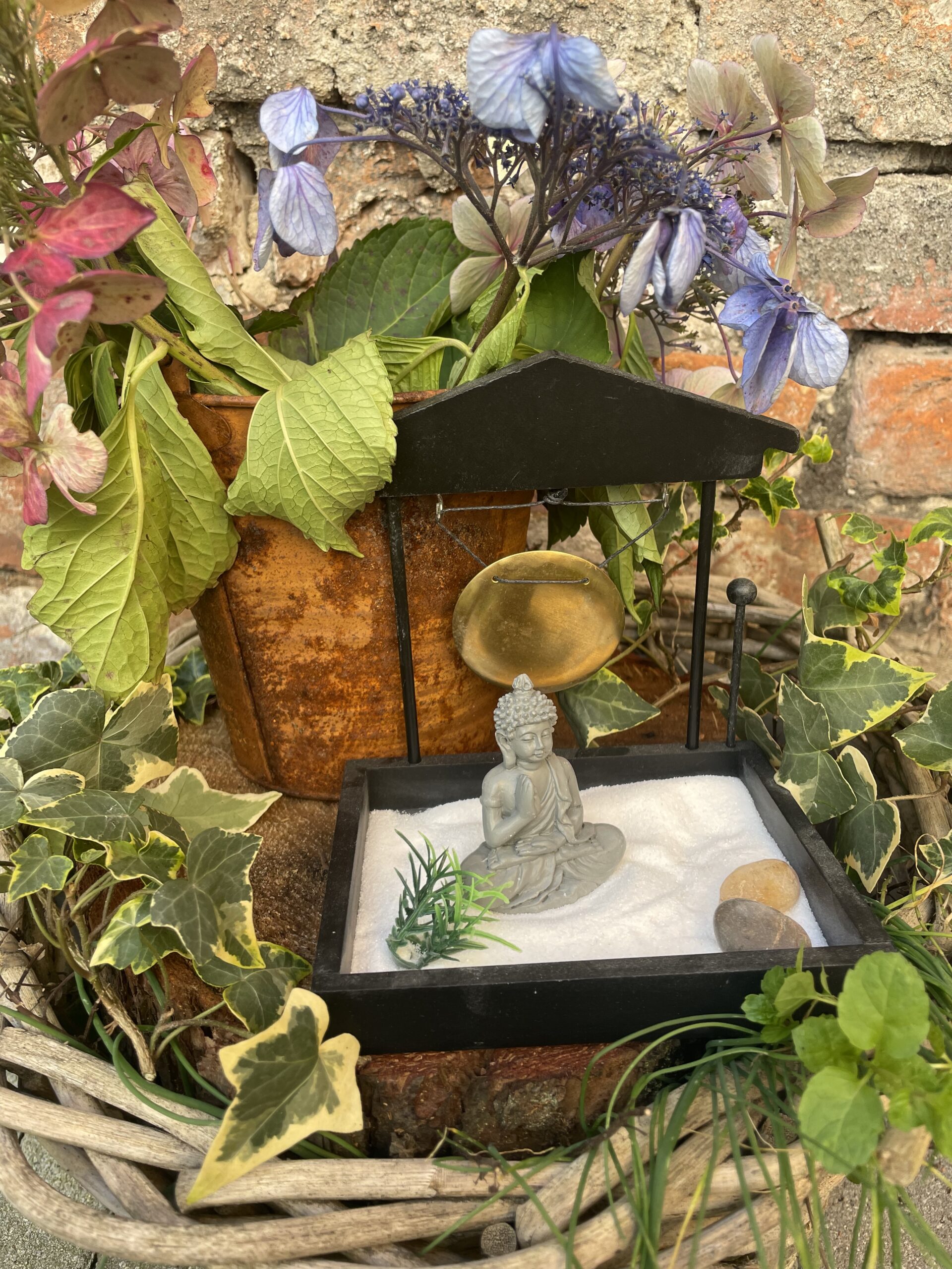 Yoga Set zur dekorativen Ansicht